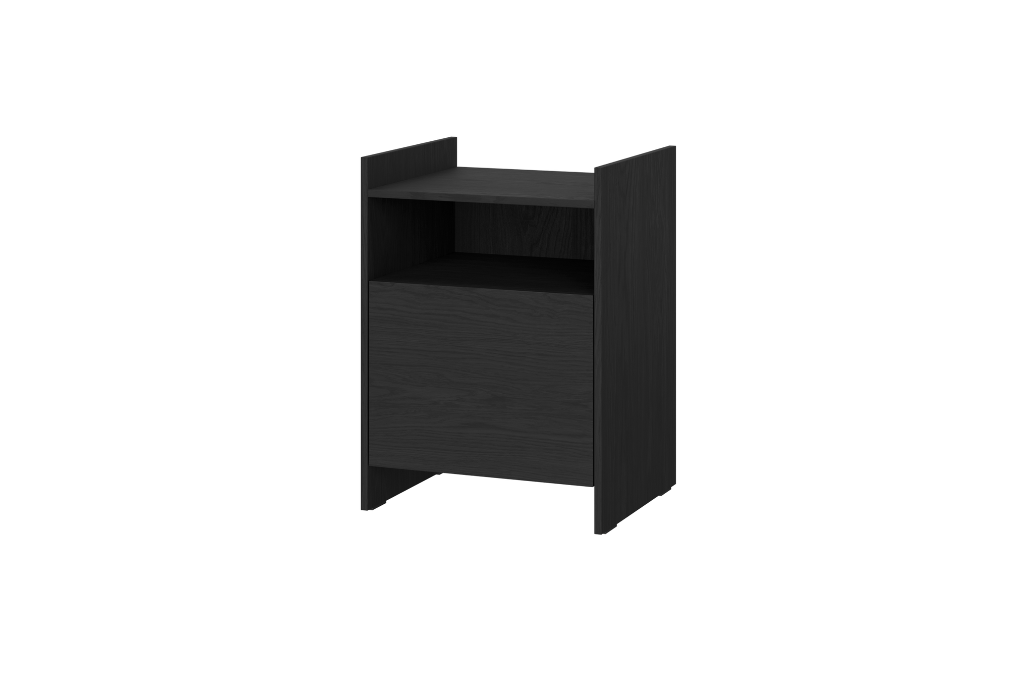Toopt Bedside Table - black - nightstand with storage - noo.ma