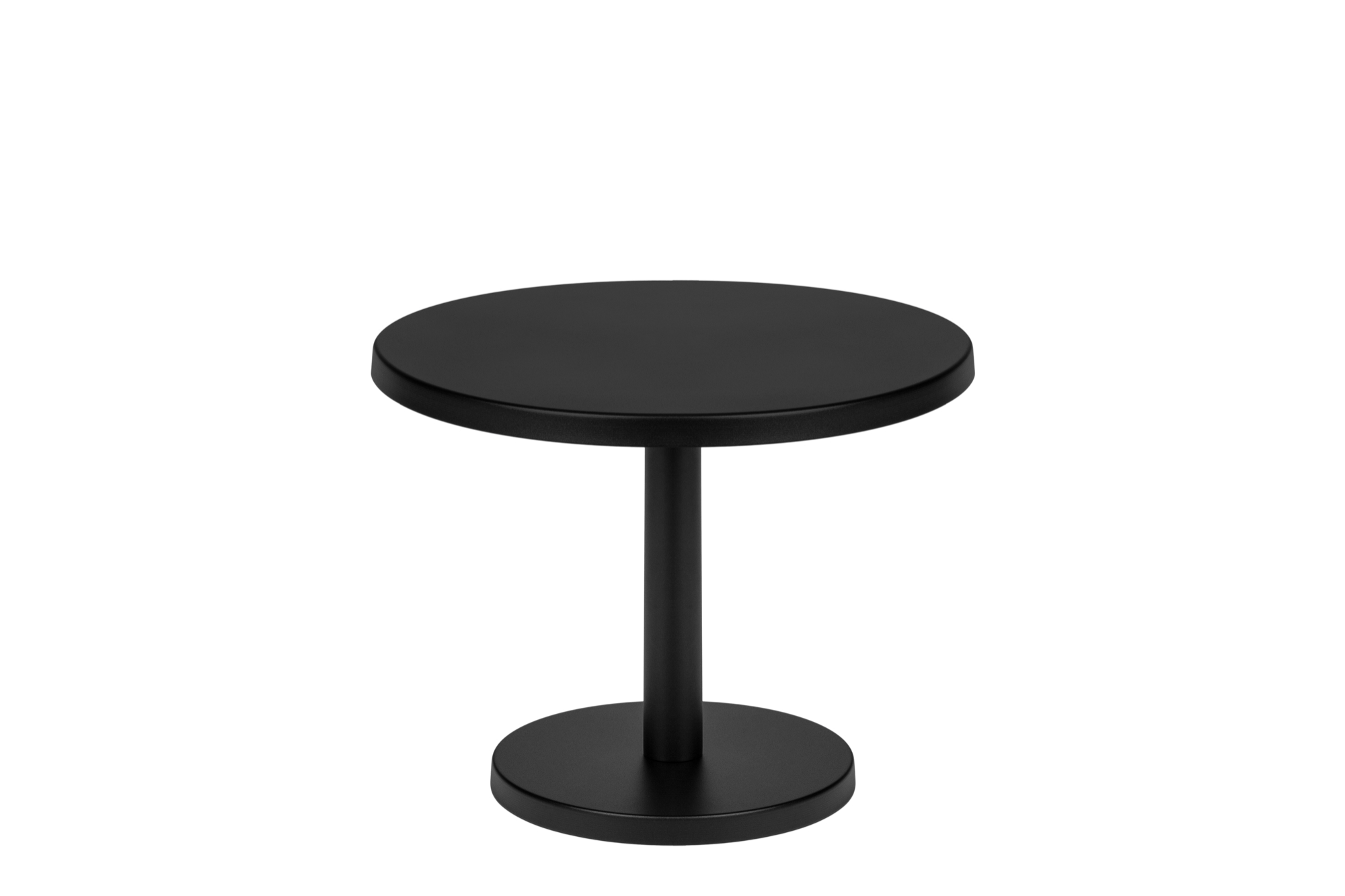 Odo Side Table low steel round black side table, 41 cm noo.ma