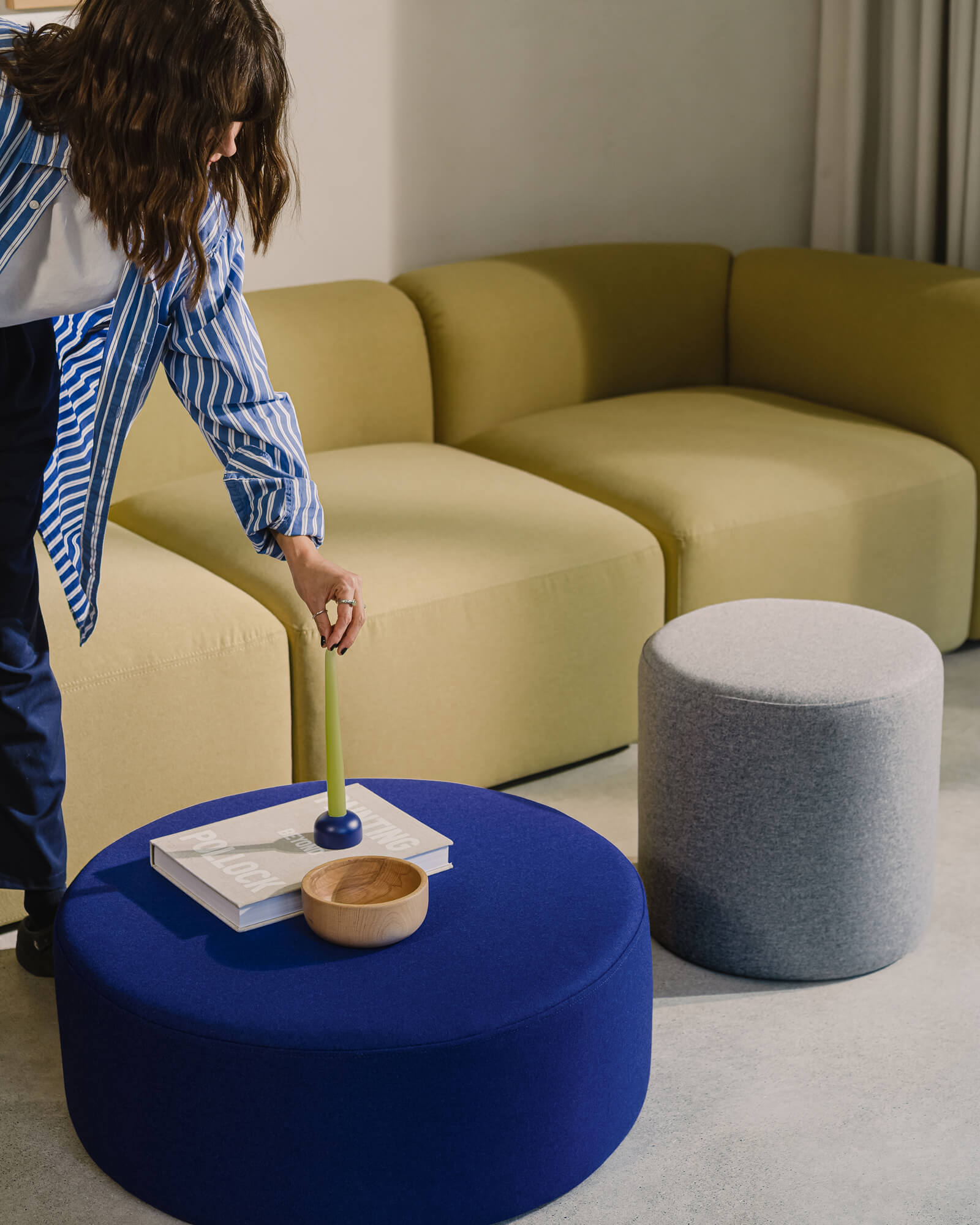 Folk Pouf - tall