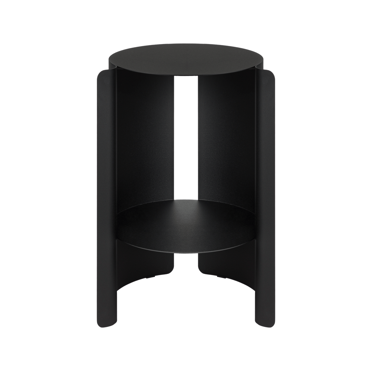Wa Side Table - black - modern steel side table - noo.ma